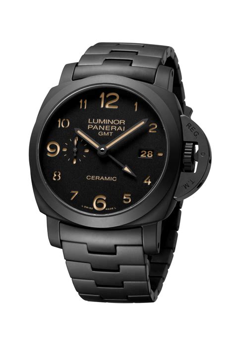 panerai luminor ceramica black|luminor panerai gmt ceramic price.